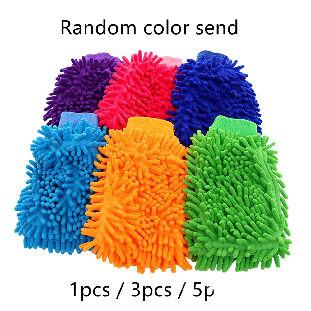 Gant chenille coral fleece.