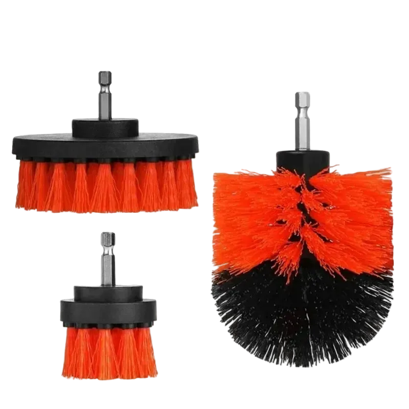Kit de brosses électriques 3 pièces.