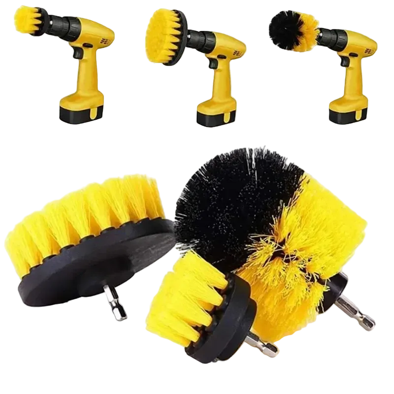 Kit de brosses électriques 3 pièces.