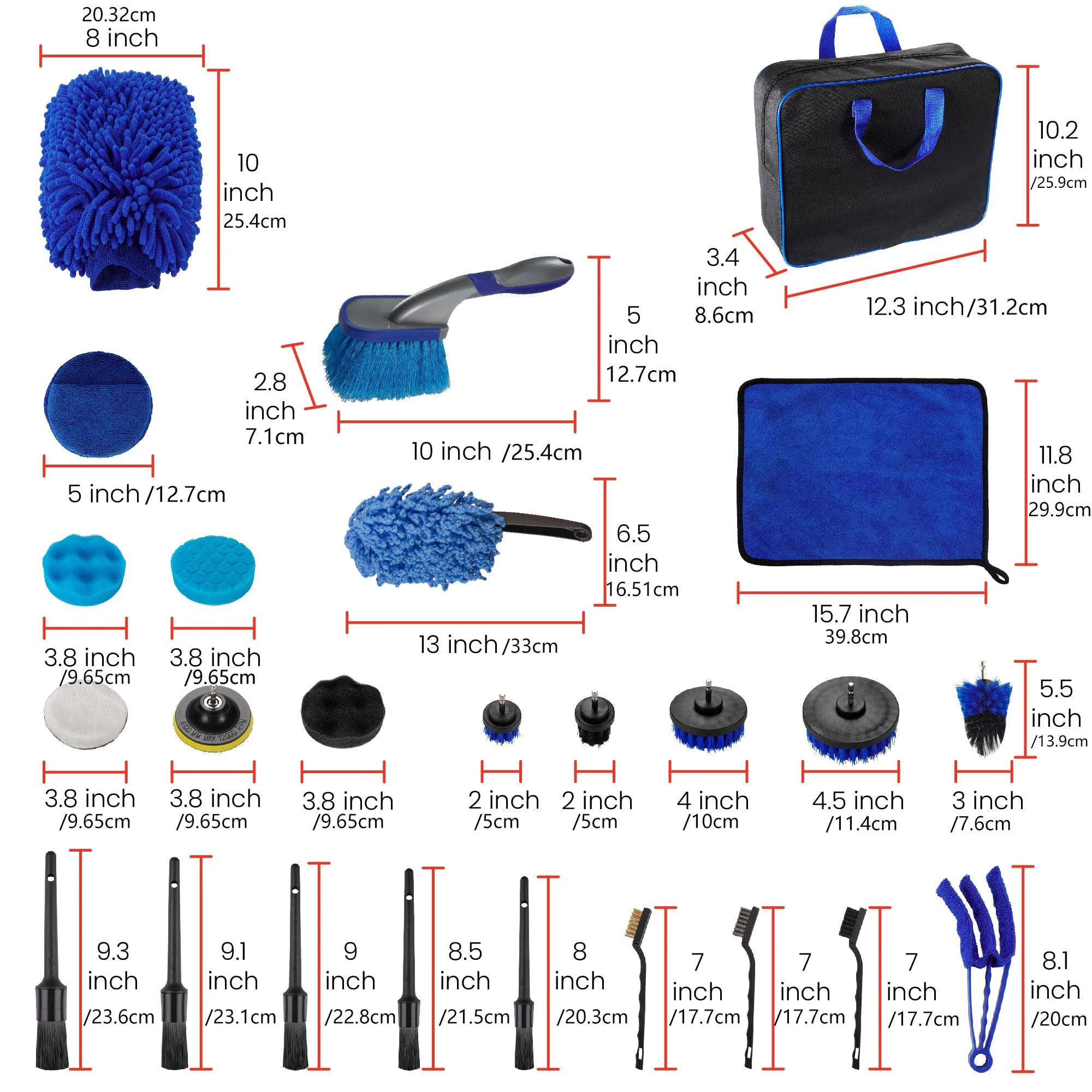 Kit Detailing Complet 26 pièces.